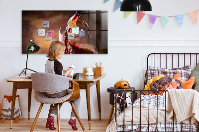 Tableau aimanté horizontal Un verre de vin