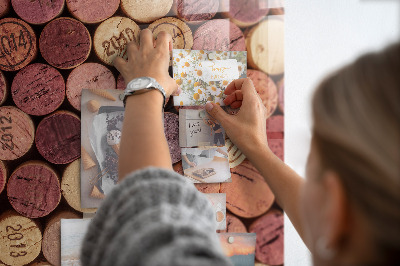 Tableau mural magnétique Bouchons de vin