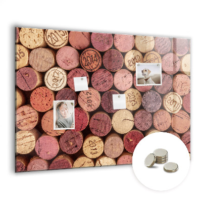 Tableau mural magnétique Bouchons de vin