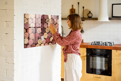 Tableau mural magnétique Bouchons de vin