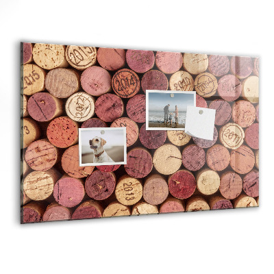 Tableau mural magnétique Bouchons de vin