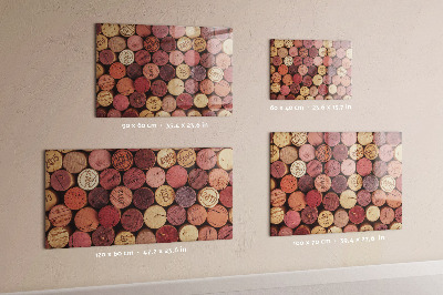 Tableau mural magnétique Bouchons de vin