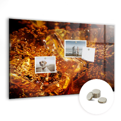 Tableau pour magnet Gros plan de la boisson