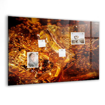 Tableau pour magnet Gros plan de la boisson
