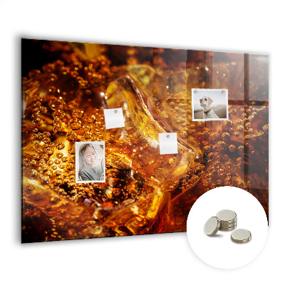 Tableau pour magnet Gros plan de la boisson