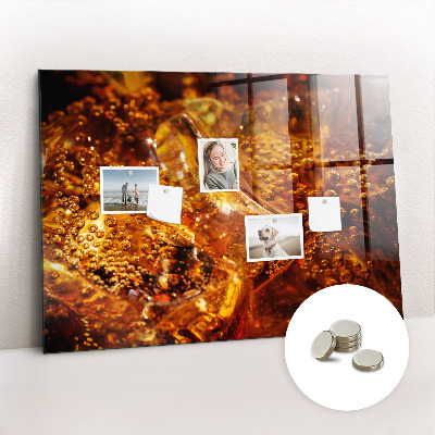 Tableau pour magnet Gros plan de la boisson