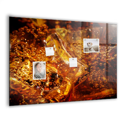 Tableau pour magnet Gros plan de la boisson
