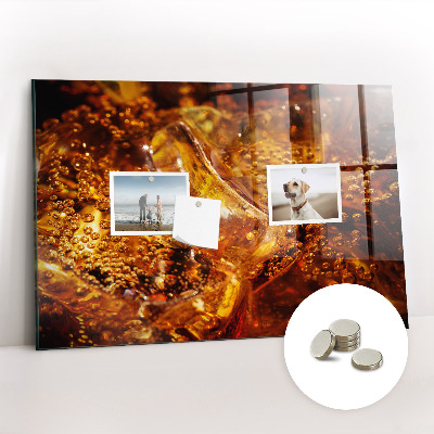 Tableau pour magnet Gros plan de la boisson