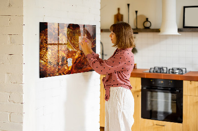 Tableau pour magnet Gros plan de la boisson