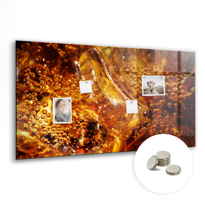 Tableau pour magnet Gros plan de la boisson