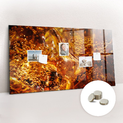 Tableau pour magnet Gros plan de la boisson