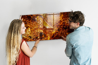 Tableau pour magnet Gros plan de la boisson