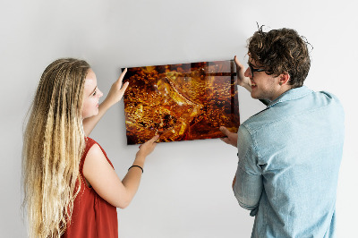 Tableau pour magnet Gros plan de la boisson