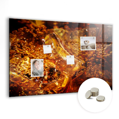 Tableau pour magnet Gros plan de la boisson