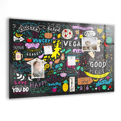 Tableau pour magnet Inscriptions abstraites