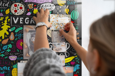 Tableau pour magnet Inscriptions abstraites