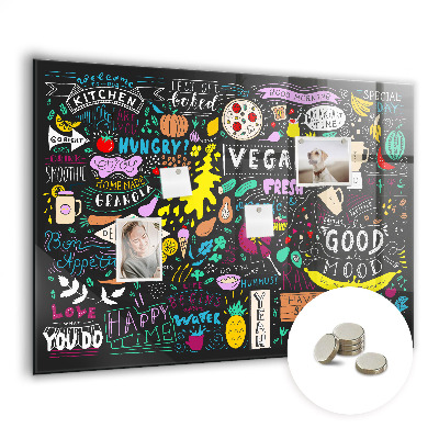 Tableau pour magnet Inscriptions abstraites