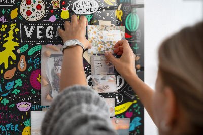 Tableau pour magnet Inscriptions abstraites