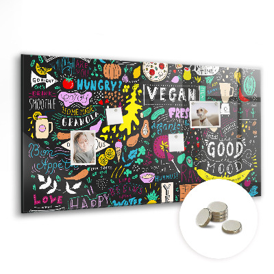 Tableau pour magnet Inscriptions abstraites