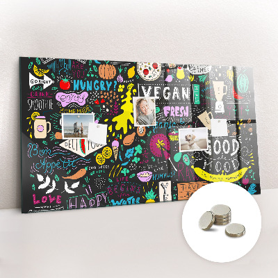 Tableau pour magnet Inscriptions abstraites