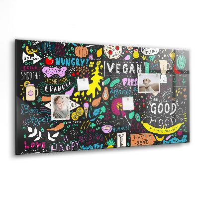 Tableau pour magnet Inscriptions abstraites