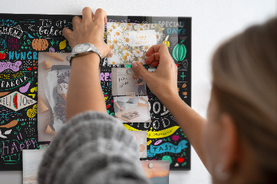 Tableau pour magnet Inscriptions abstraites