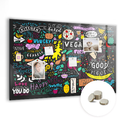 Tableau pour magnet Inscriptions abstraites
