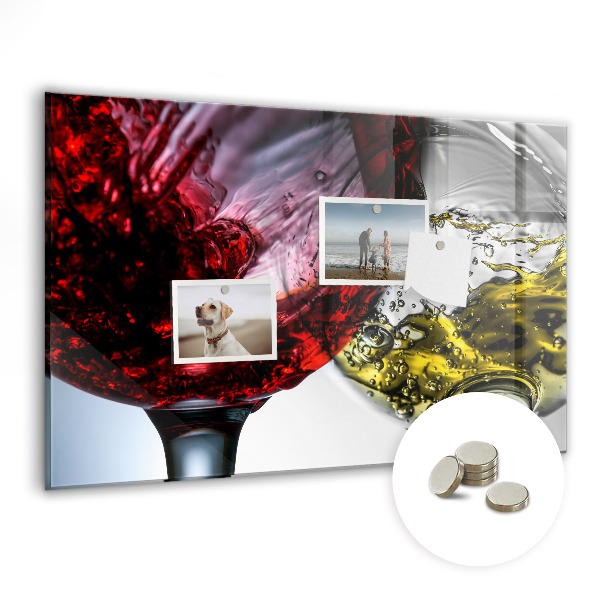 Tableau pour magnet Verres de vin