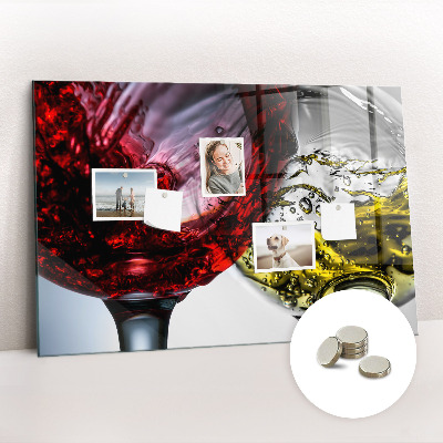 Tableau pour magnet Verres de vin