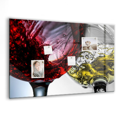 Tableau pour magnet Verres de vin