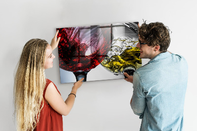 Tableau pour magnet Verres de vin