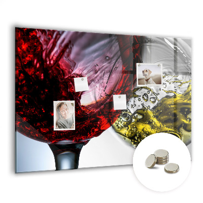 Tableau pour magnet Verres de vin