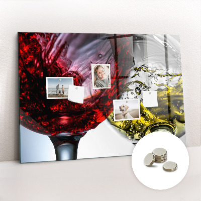 Tableau pour magnet Verres de vin