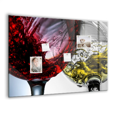 Tableau pour magnet Verres de vin