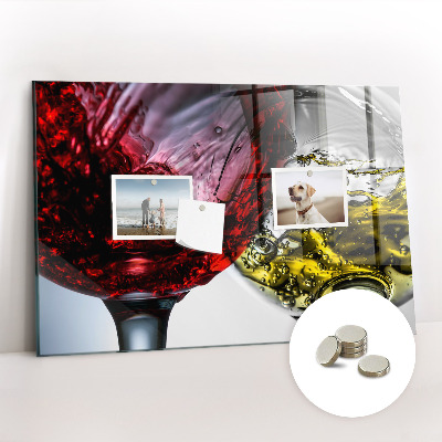 Tableau pour magnet Verres de vin