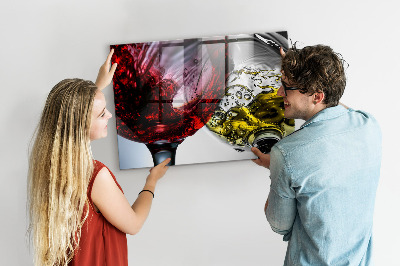 Tableau pour magnet Verres de vin