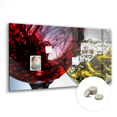 Tableau pour magnet Verres de vin