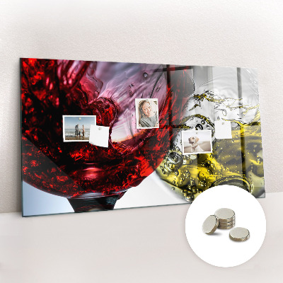 Tableau pour magnet Verres de vin