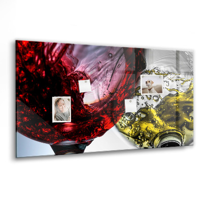 Tableau pour magnet Verres de vin