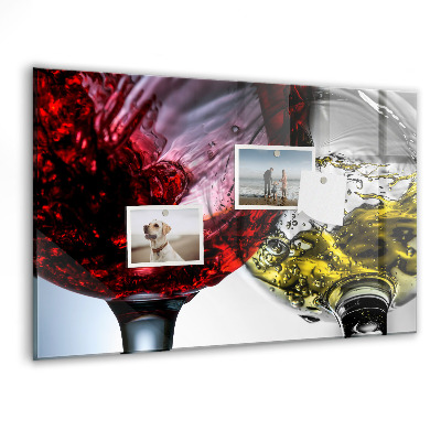 Tableau pour magnet Verres de vin