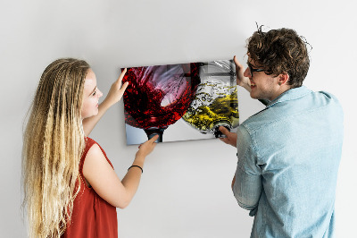 Tableau pour magnet Verres de vin