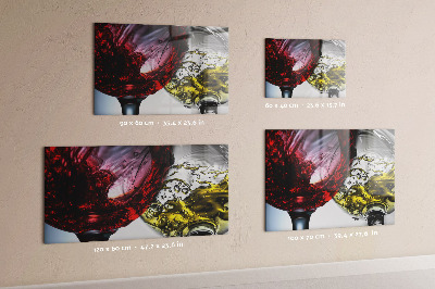 Tableau pour magnet Verres de vin