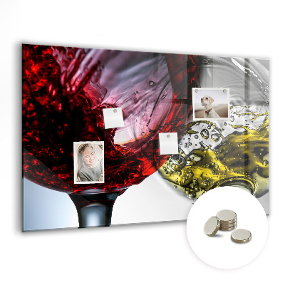 Tableau pour magnet Verres de vin
