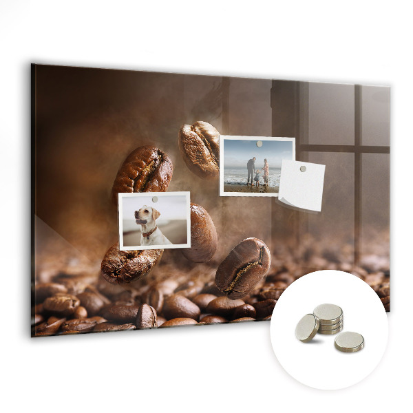 Tableau aimanté horizontal Café en grains