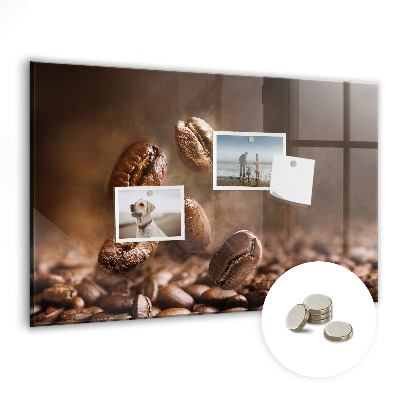 Tableau aimanté horizontal Café en grains