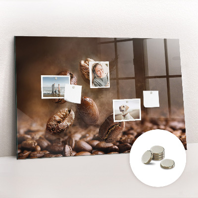 Tableau aimanté horizontal Café en grains