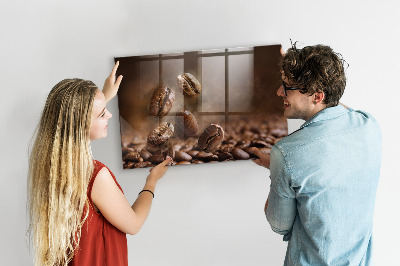 Tableau aimanté horizontal Café en grains