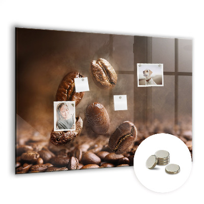 Tableau aimanté horizontal Café en grains
