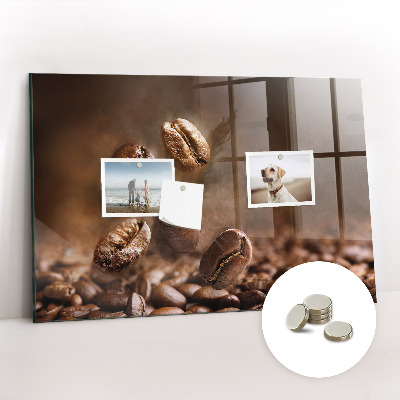 Tableau aimanté horizontal Café en grains