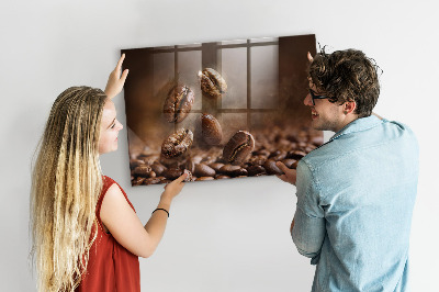 Tableau aimanté horizontal Café en grains